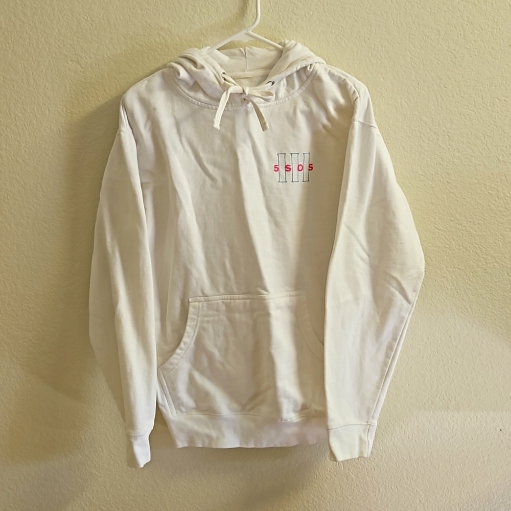 5SOS3 Official 5 Seconds of Summer White Hoodie